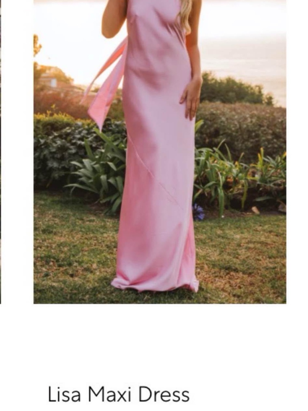 Show Me Your MuMu Pink Lisa Maxi Dress medium